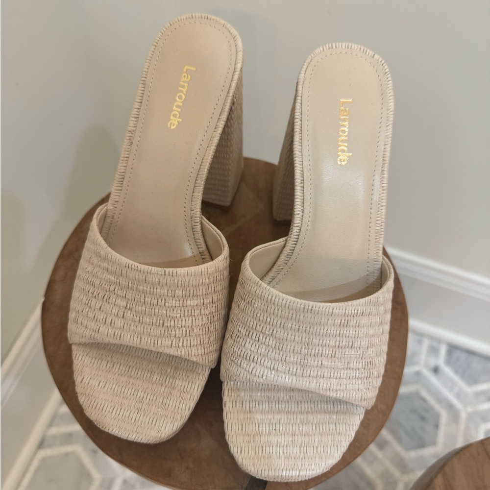 Larroude Women's platform Sandals - NEVER WORN box and dust bags available